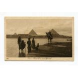 A collection of 62 printed postcards of Egypt and Egyptians.Buyer’s Premium 29.4% (including VAT @