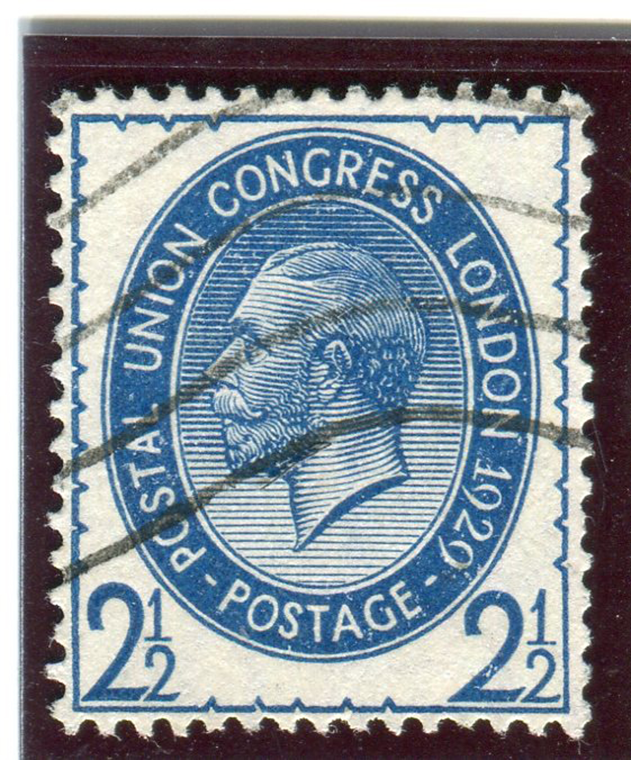 A Great Britain 1929 PUC 2½d blue stamp, inverted watermark used.Buyer’s Premium 29.4% (including