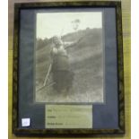 PHOTOGRAPHS. A sepia-toned carbon print photograph by C.S. Addison titled 'Awa o'er yonder', 20.