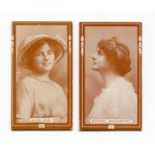 A collection of cigarette and trade cards, including 30 British American Tobacco (BAT) 'Actresses,