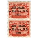 Newfoundland 1919 and 1920 Airs, fairly complete mint sets including 1932 $1 'Dox' ovpt, 1933 '