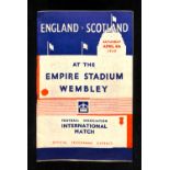 FOOTBALL PROGRAMMES. Two programmes for England vs Scotland at Wembley April 4th 1936, one the '