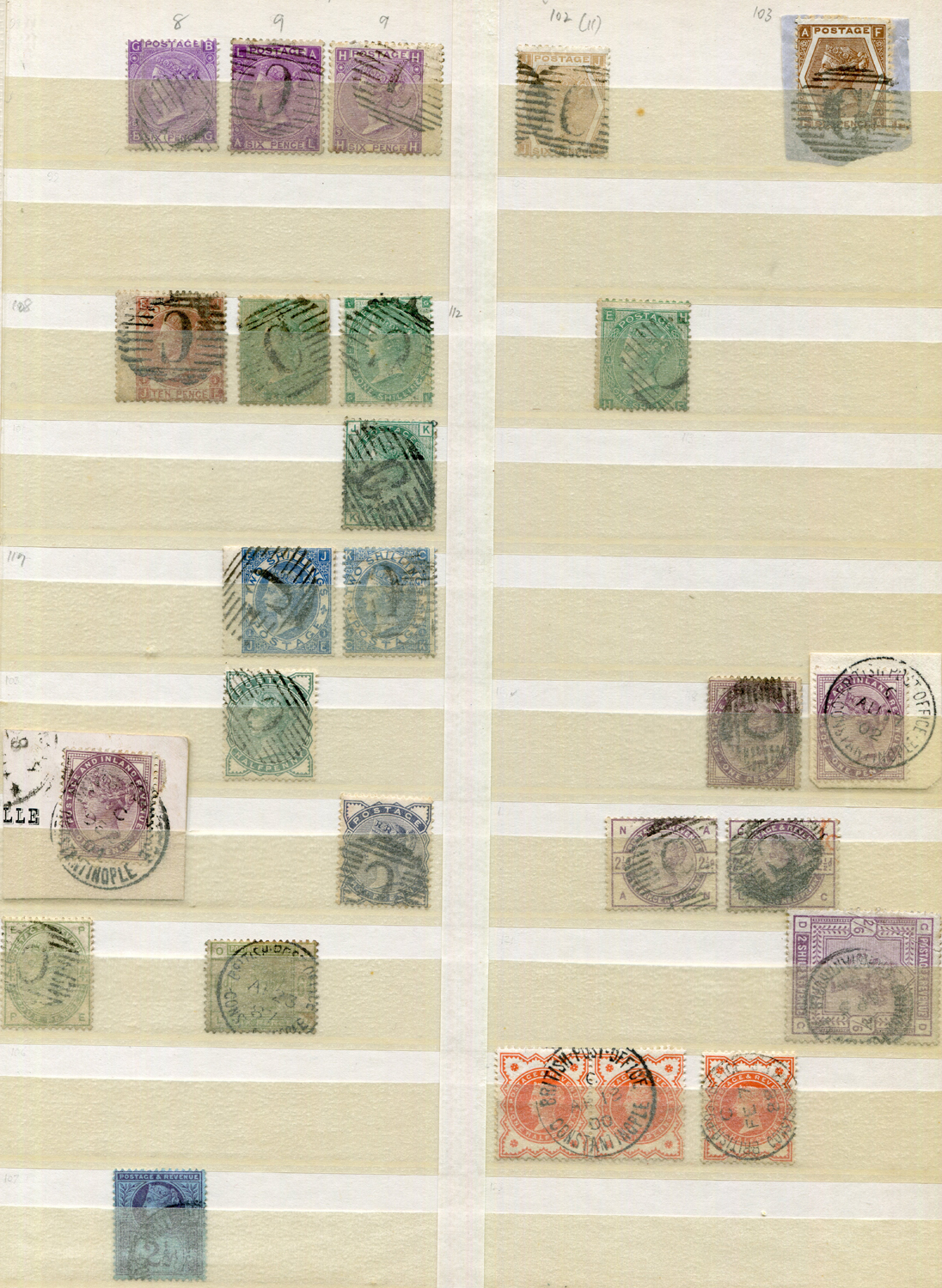 A collection of Great Britain used abroad stamps in three stock books and on stock cards, fine - Image 4 of 4