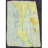MAPS. A collection of folding maps, the majority 20th century, including two printed on silk maps of