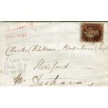 An album of Great Britain postal history from 1841 1d red brown (black plates 9, 10 and 11),
