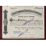 SHARE CERTIFICATES. A collection of approximately 171 various share certificates including 4