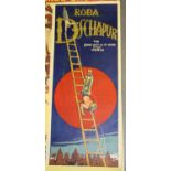 CIRCUS. 'Roba Dschapur, the Only Act of Its Kind in the World', poster published by J. Pohm, circa