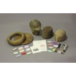 A group of millinery equipment and other items relating to Valerie Twining, including a selection of