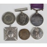 A Victorian silver medal, detailed 'Presented by the members of the Lake Road Band of Hope Choir