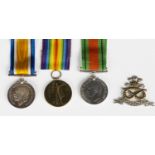 A 1914-18 British War Medal and a 1914-19 Victory Medal to '2.Lieut.H.W.Cull', with the two original