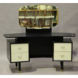 A mid-20th century E. Gomme G-Plan 'China White' dressing table, height 134cm, width 152cm, depth