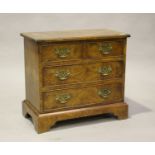 A modern reproduction pollard oak chest of four oak-lined drawers, height 60cm, width 67cm, depth
