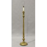 An early/mid-20th century Italianate giltwood lamp standard, height 150cm.Buyer’s Premium 29.4% (