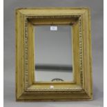 A 19th century pine wide section rectangular wall mirror, 56cm x 44cm.Buyer’s Premium 29.4% (