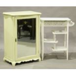 A late Victorian white painted asymmetrical occasional table, in the manner of E.W. Godwin, height