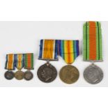 A group of First and Second World War medals and paperwork relating to Lieutenant Victor Gordon