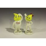 A pair of Esso cast alloy advertising models, detailed 'Herr Tropf' and 'Frau Tropf', height 23.