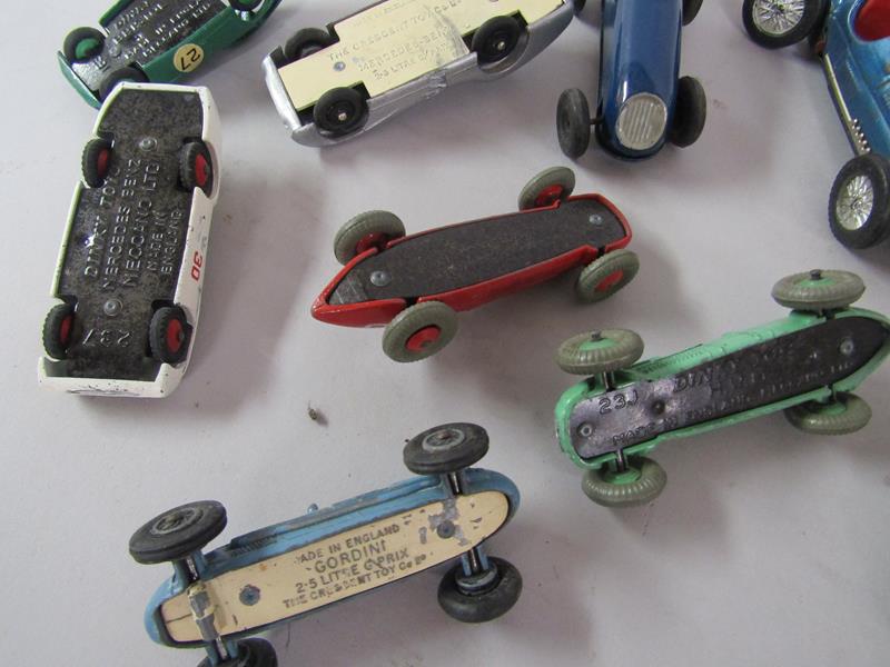 A collection of fourteen early 20c racing cars including eight Dinky's with a Bristol 450, no.163, - Image 3 of 3