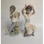 Two Lladro porcelain figures - Rumba, model no.5160 and Bongo Beats, model no.5157, each 23cm h.