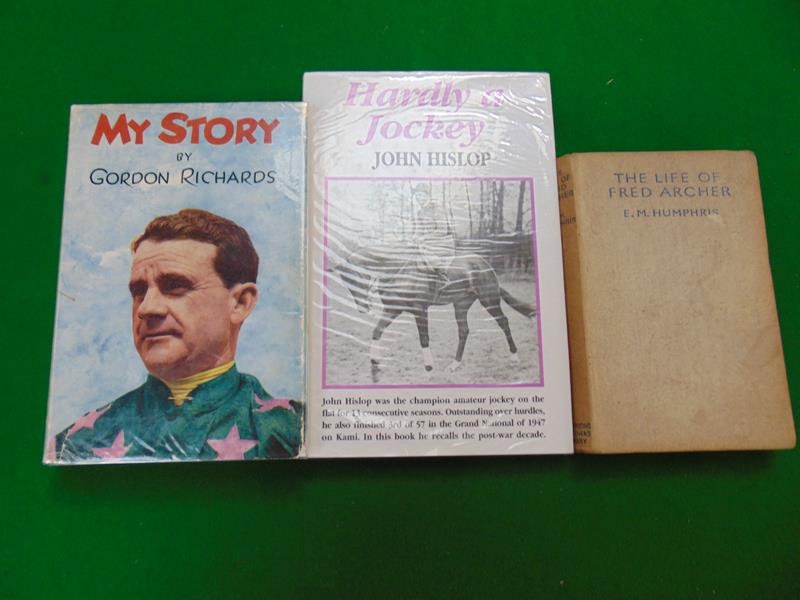 Three Books - 'My Story' by Gordon Richards, published by Hodder & Stout of London, first edition