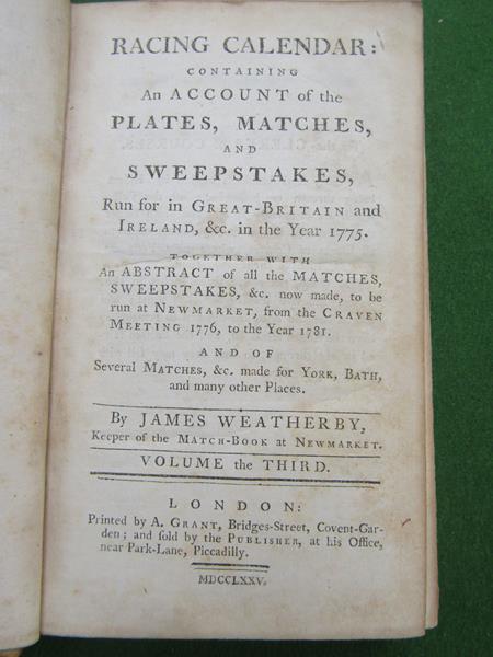 Thirty Seven Books - Racing Calendar 1754, 1755, 1759 to 1762, 1765, 1767, 1771/1773, 1775 to - Image 4 of 4