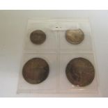 A 1706 Maundy money four coin set, unboxed.