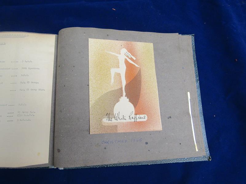 A Second World War scrap book of Royal Airforce personnel involved in the entertainment section - Image 7 of 7