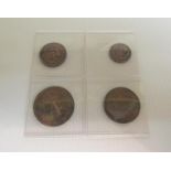 A 1919 Maundy money four coin set, unboxed.