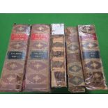 Five Volumes - 'The American Stud Book' being volume XIV - front board missing, volume XIII -