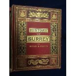 Three Books - 'The History of Surrey' by E W. Brayley, edited and revised by Edward Walford, in