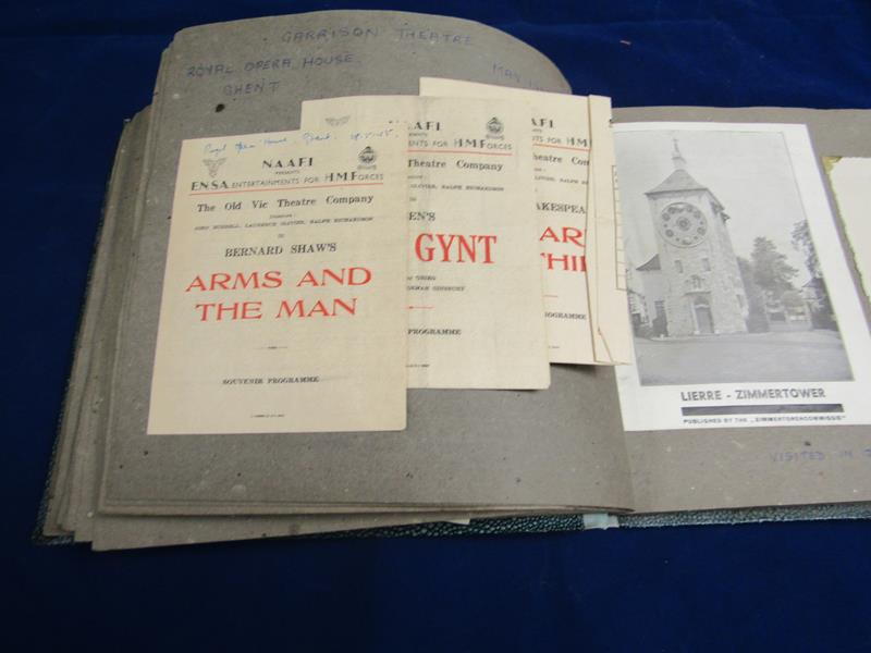 A Second World War scrap book of Royal Airforce personnel involved in the entertainment section - Image 5 of 7