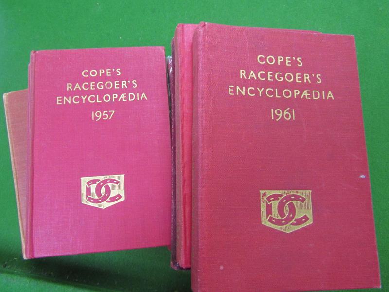 Thirteen Books - 'Cope's Racegoer's Encyclopaedia', edited by Alfred Cope 1938/9, 1950, 1952/1959,