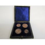 A 1904 Maundy money four coin set in original box.