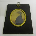 A 19c portrait miniature of a young gentleman, label to reverse Robert Smith St Johns Court, c.