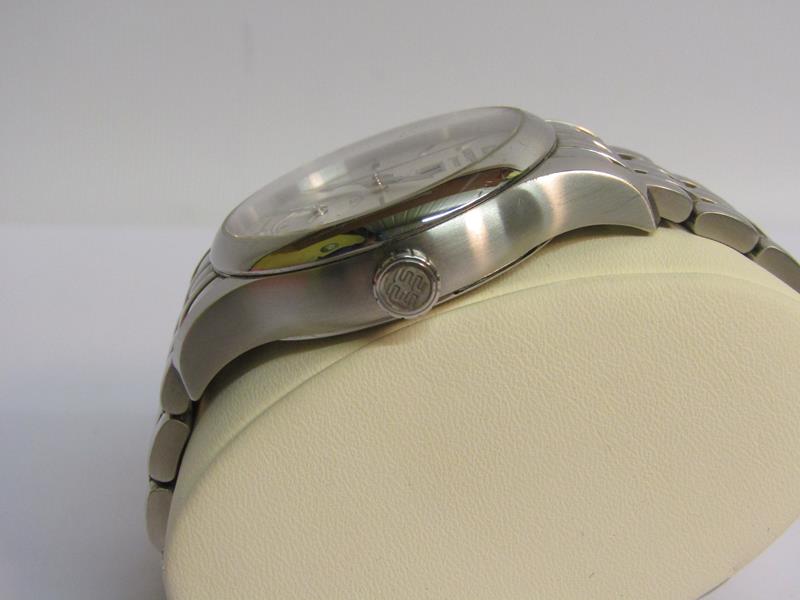 A Wempe Zeitmeister German gents chronometer wristwatch no. 1420189 in satin stainless steel case - Image 4 of 5
