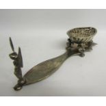 A Victorian silver plated spoon rest being a Roberts Patent, manufactured Howes & Browett,