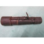 An early 20c 3 draw telescope by J H Dallmeyer London, numbered 12824 and dated 1916, designed for