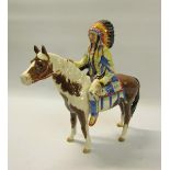 A Beswick mounted Indian, model no. 1391. 21.5cms h.