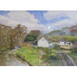 Christopher Jessop - Cresselly Mill Pembrokeshire, label to reverse, oil on panel. Framed and