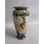 A Doulton Lambeth Eliza Simmance for Art Union of London baluster vase with applied and incised