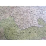 An 18th Century Thos. Bawles/Homann map of London, England and Environs with inset panorama of