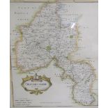 A Robert Morden map of Oxfordshire with a scale of miles, sold by Abel Swale Aronsham and John