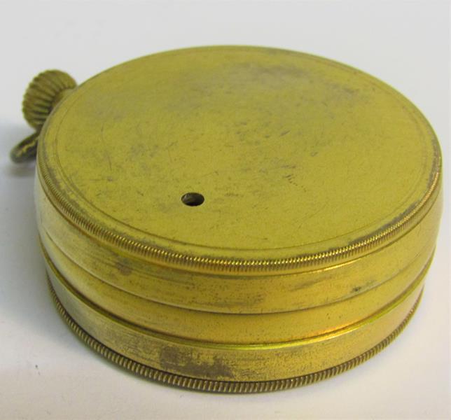 A late 19c pocket aneroid barometer by F Darton & Co. London with altitude scale to 8000 feet. The - Image 5 of 5