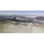 Adam Cope Tremolat, Dordogne, watercolour signed Cope, framed and glazed 21cms x 42cms.