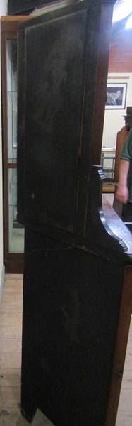 A late Victorian rosewood full height corner cupboard with mirror back and upper astragal glazed - Image 5 of 5