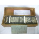 A selection of over 100 hundred various black and white and coloured Cornish Magic Lantern slides