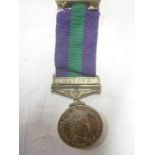 A General Service medal (EIIR) with Malaya bar awarded to No.23154664 Pte.S.Griffiths K.O.S.B.
