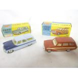 Corgi Toys - 491 Ford Consul Cortina Super Estate car in original box and 424 Ford Zephyr Estate