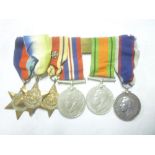 Group of six medals awarded to No.J101651 (PO.B.19437) M.E.Meikle AB R.F.R.