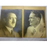 Two original Second War 11" x 8½" black and white portrait photographs of Adolf Hitler and Herman